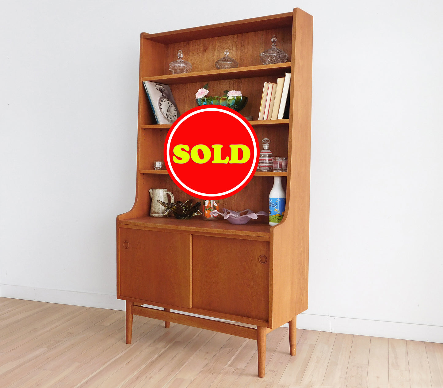 Danish display bookcase