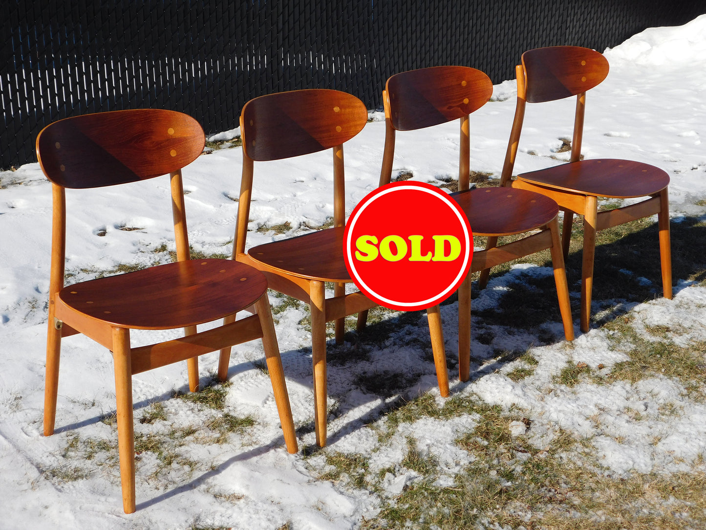 Set of Four ‘Eva’ Chairs by Sven-Erik Fryklund for Hagafors Stolfabrik AB