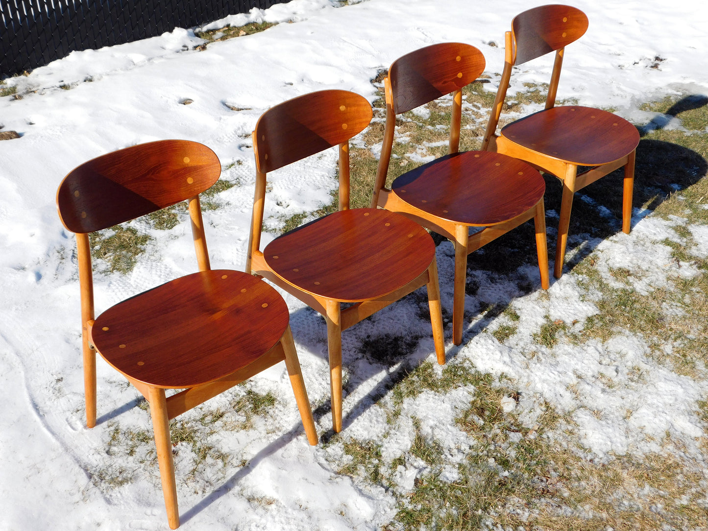 Set of Four ‘Eva’ Chairs by Sven-Erik Fryklund for Hagafors Stolfabrik AB