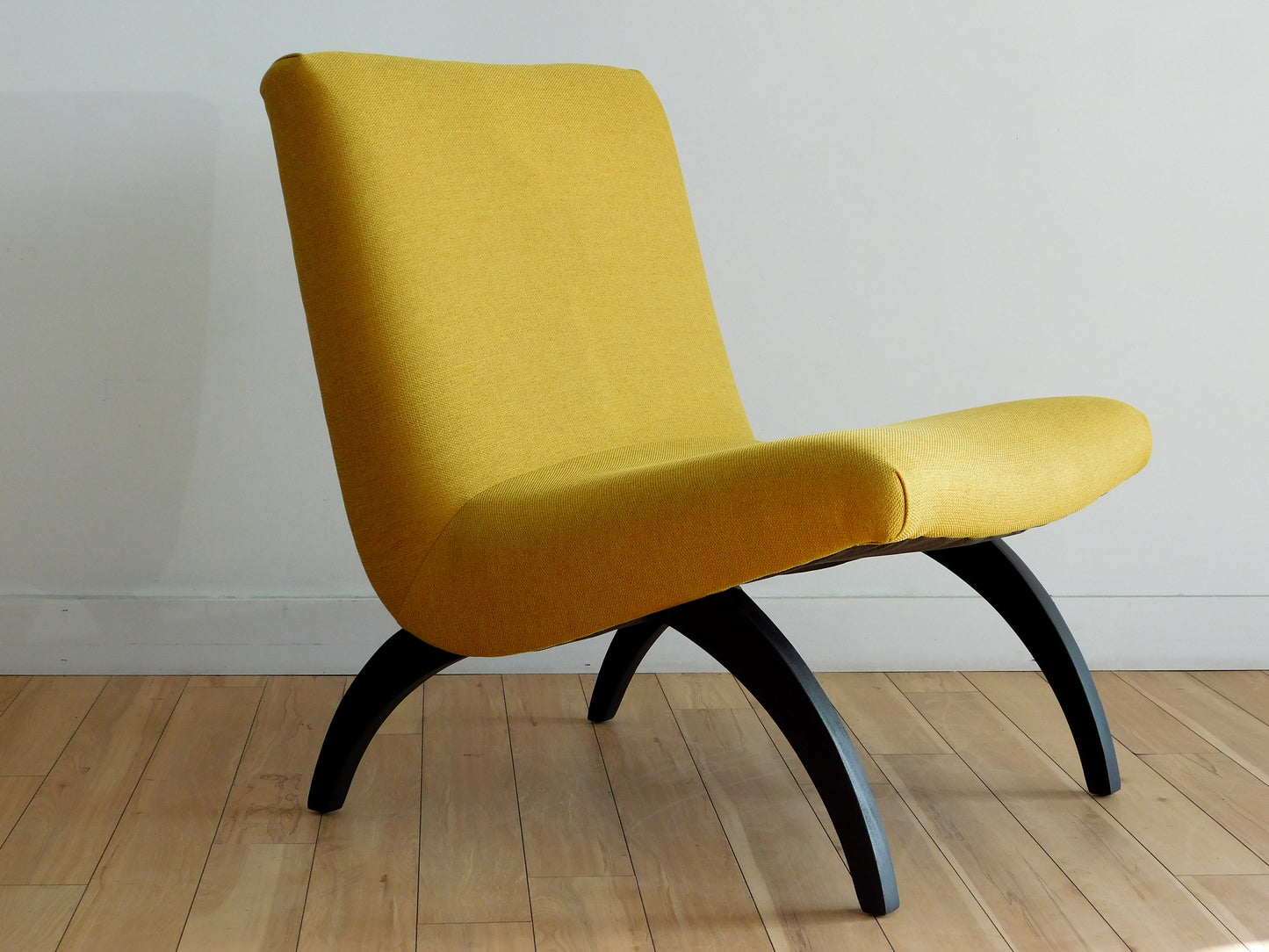 Milo Baughman style Scoop chairs