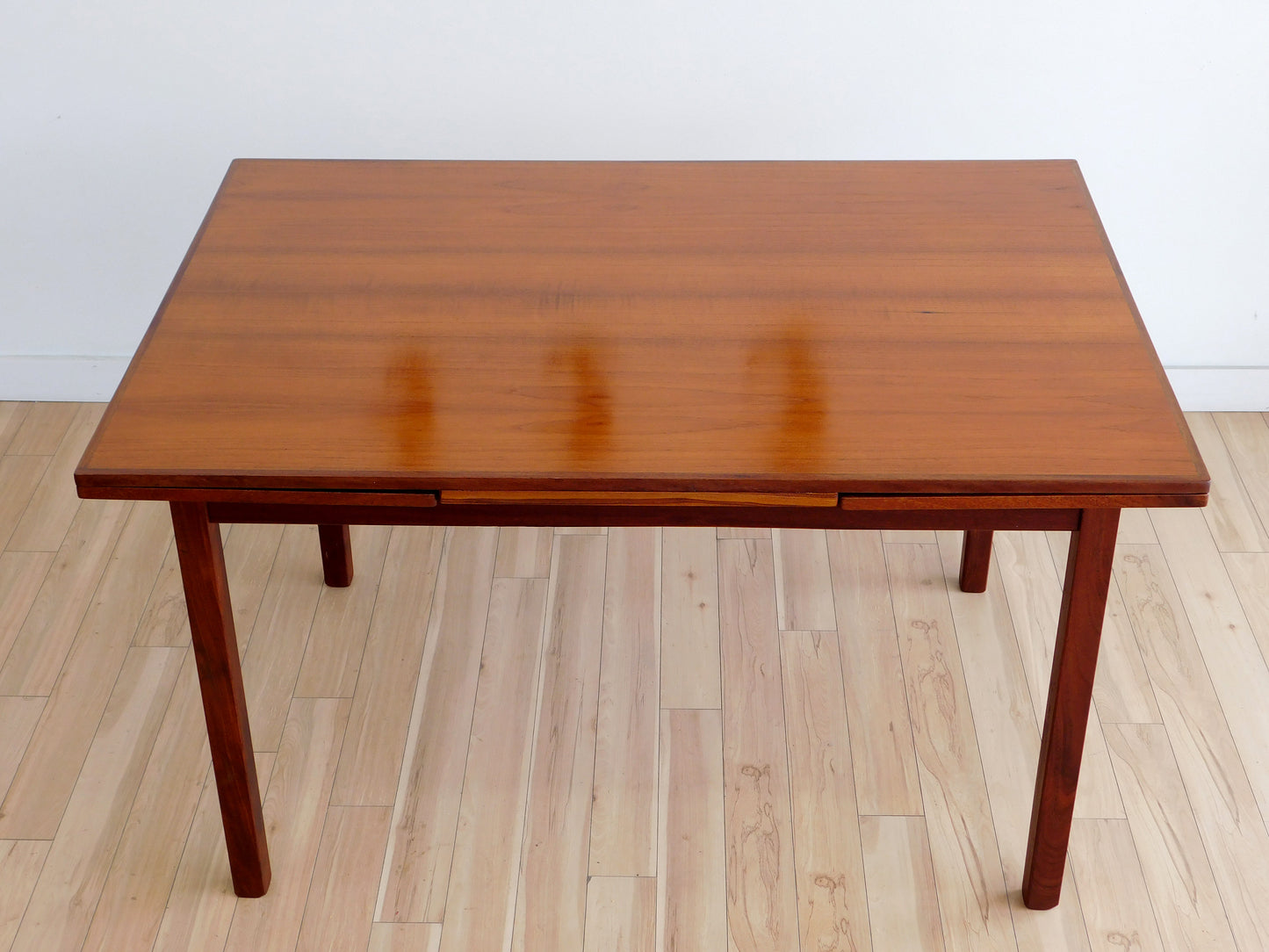Danish MCM expandable dining table