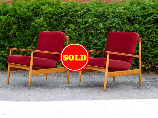 Pair of Mid century arm chairs