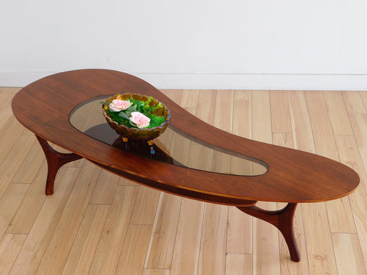 Mid century Kidney coffee table