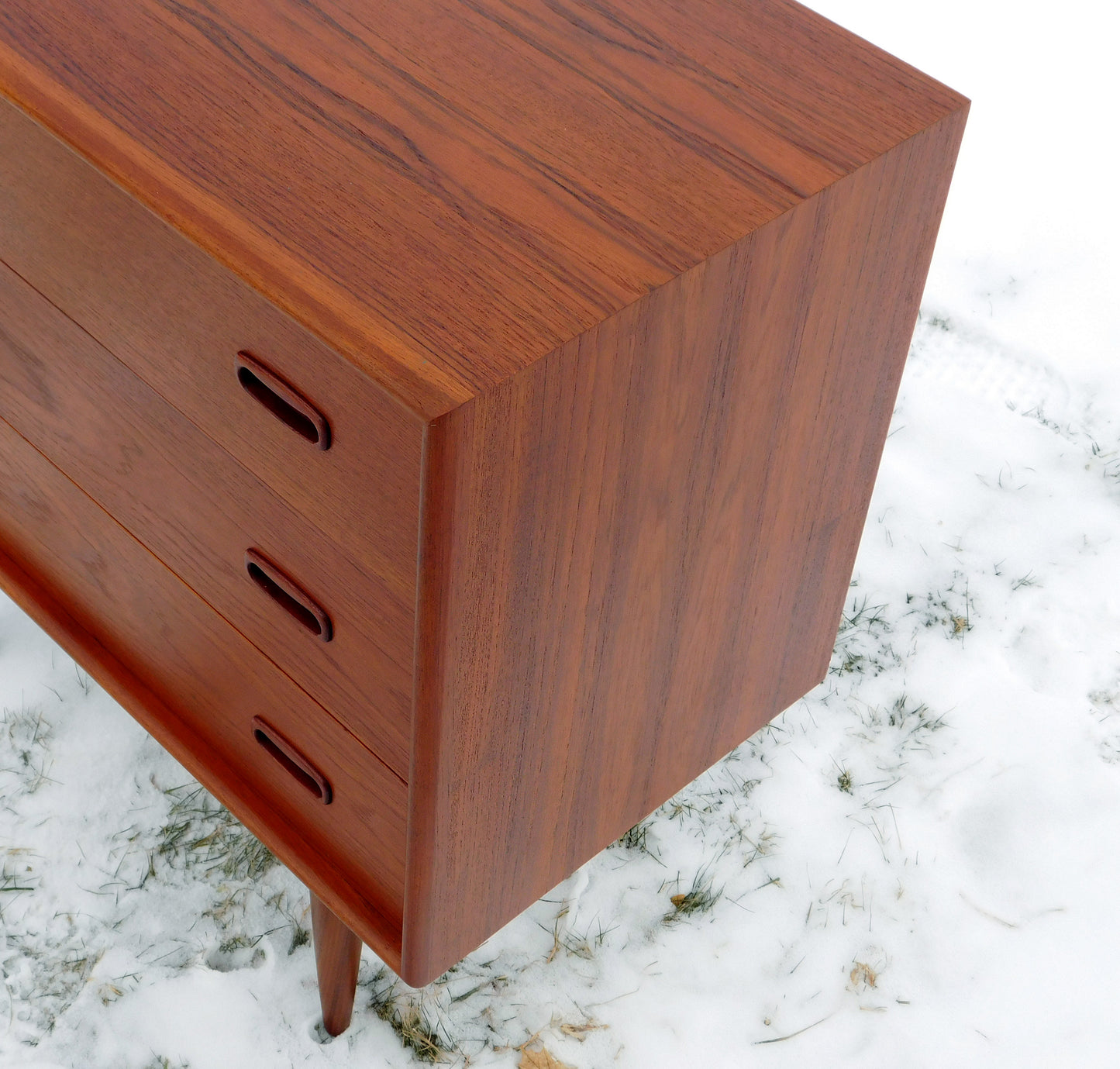 Danish 3 drawer teak dresser