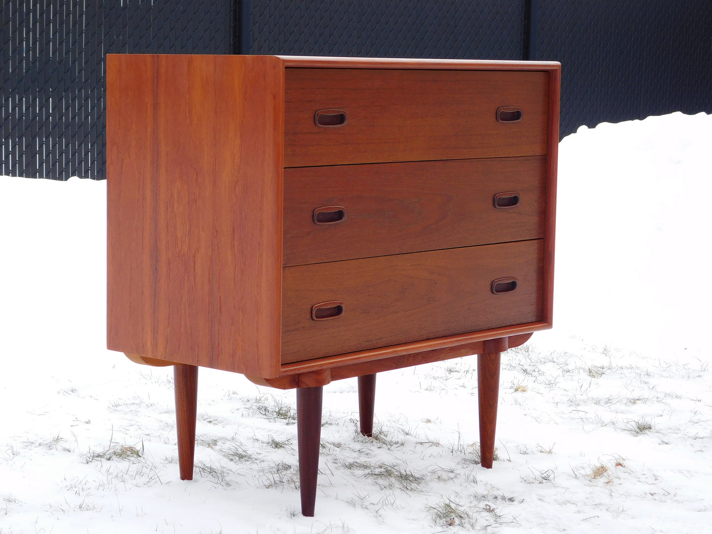 Danish 3 drawer teak dresser