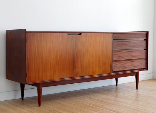 Vintage British Mid-Century Modern Afromasia Teak Credenza by Richard Hornby