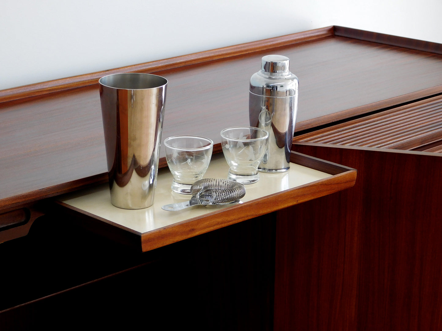 Vintage British Mid-Century Modern Afromasia Teak Credenza by Richard Hornby