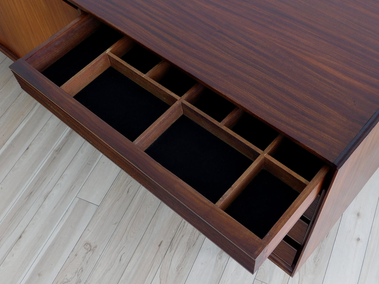 Vintage British Mid-Century Modern Afromasia Teak Credenza by Richard Hornby