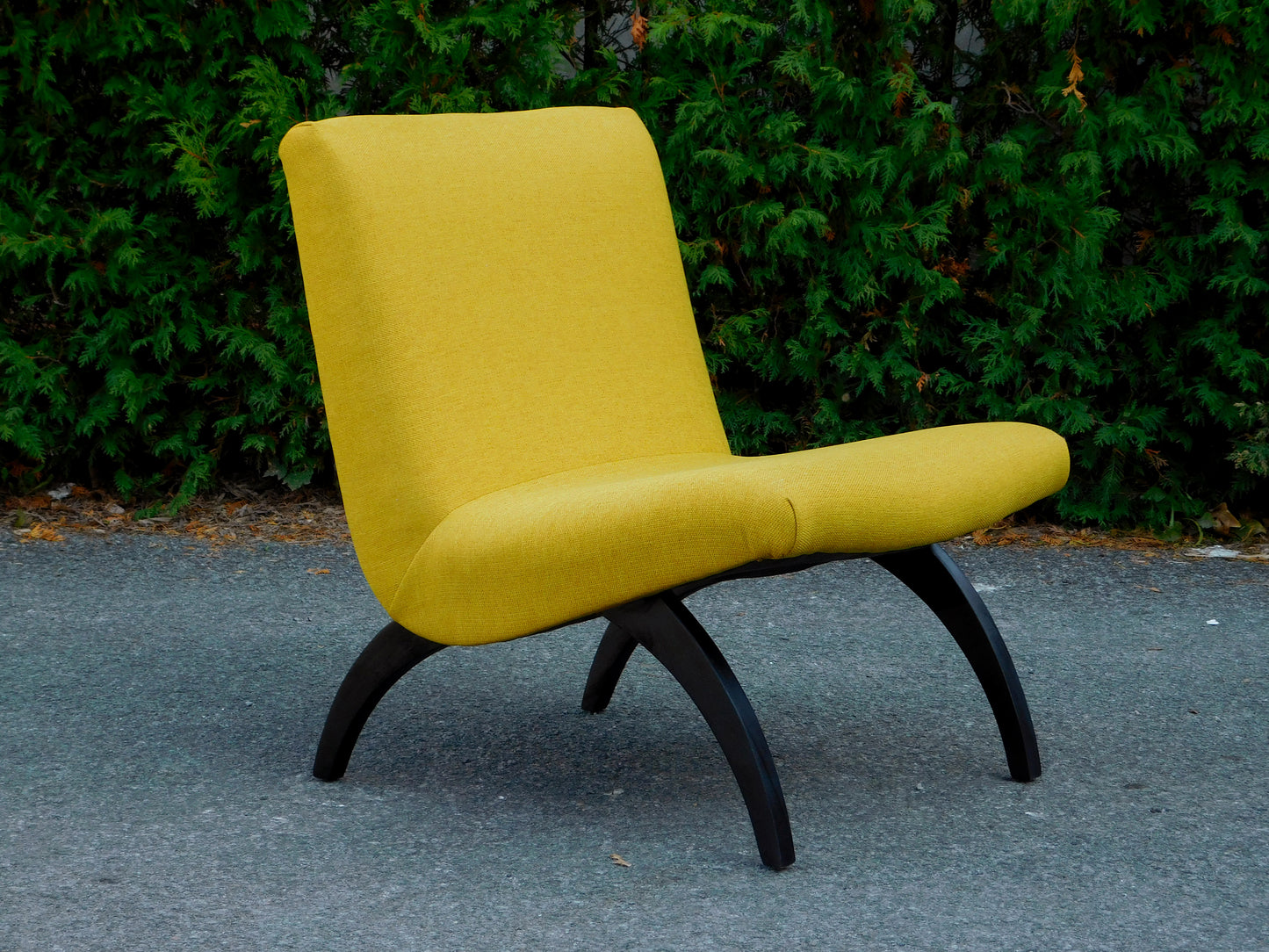 Milo Baughman style Scoop chairs