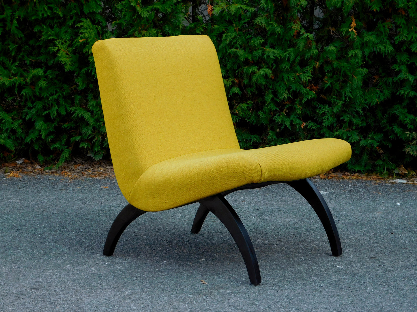 Milo Baughman style Scoop chairs