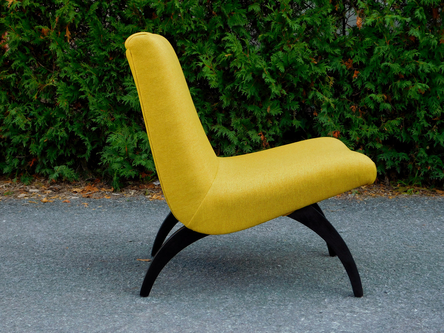 Milo Baughman style Scoop chairs